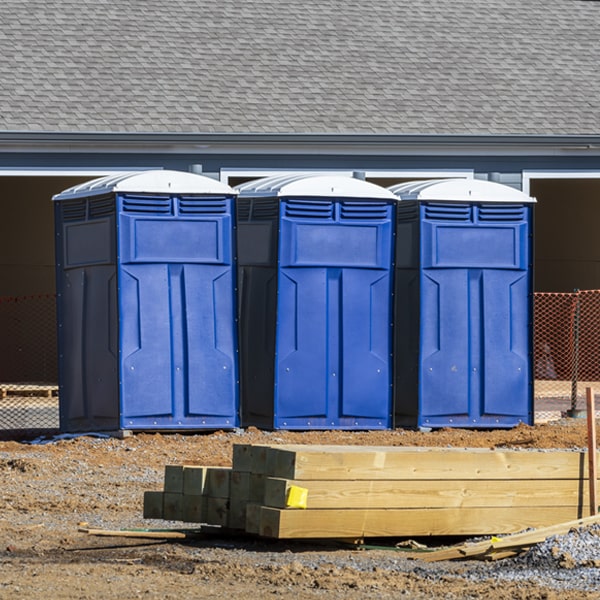 what is the maximum capacity for a single portable restroom in Bell Center